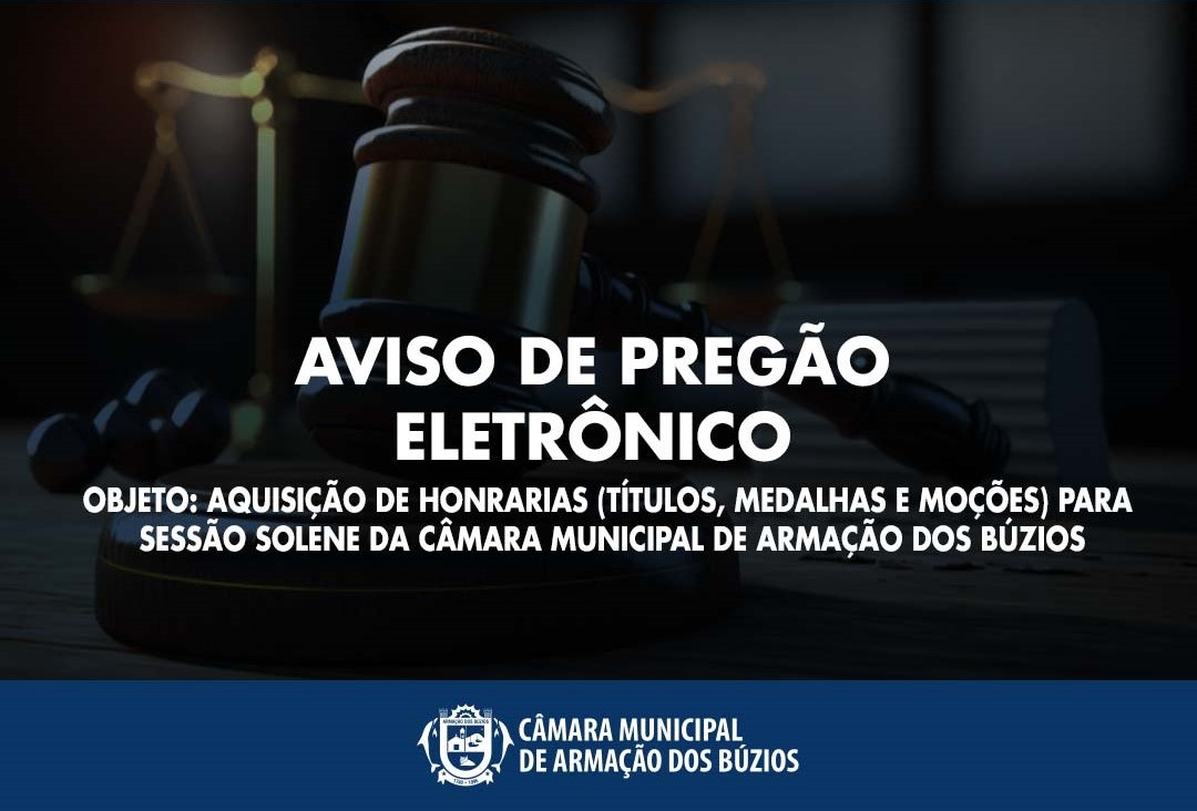 Aviso de Pregão Eletrônico